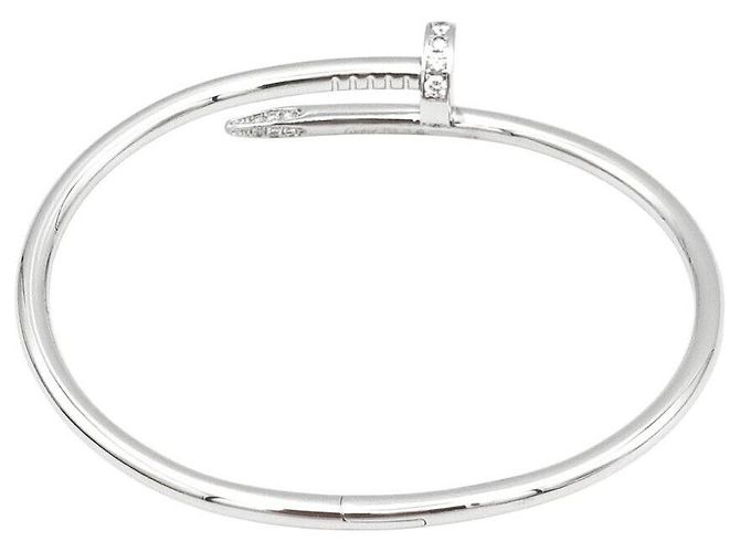 Cartier Bracciale Diamond Juste un Clou Bianco - vista 3