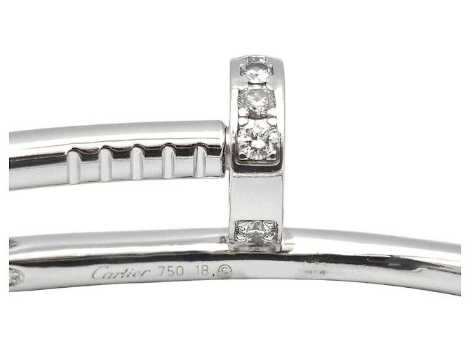 Cartier Bracciale Diamond Juste un Clou Bianco - vista 4