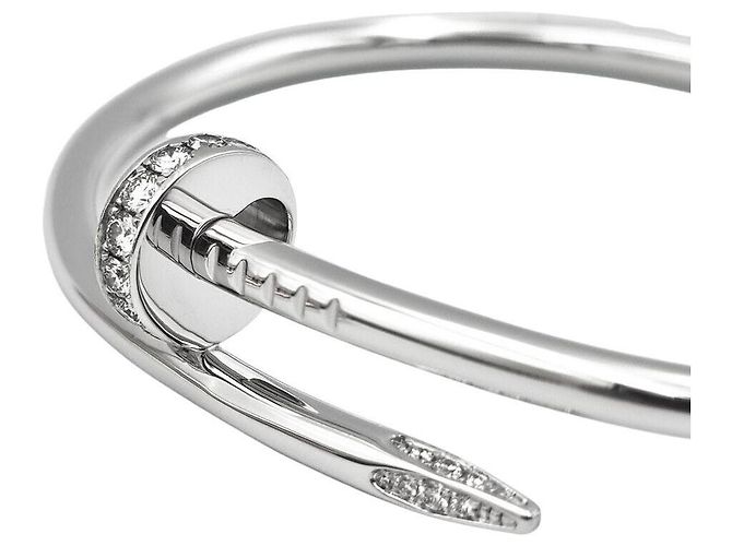 Cartier Bracciale Diamond Juste un Clou Bianco - vista 5