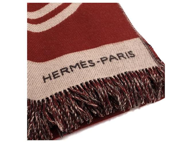 Hermès Decke Brides de Gala Blanket Wool Blanket Rot - Ansicht 3