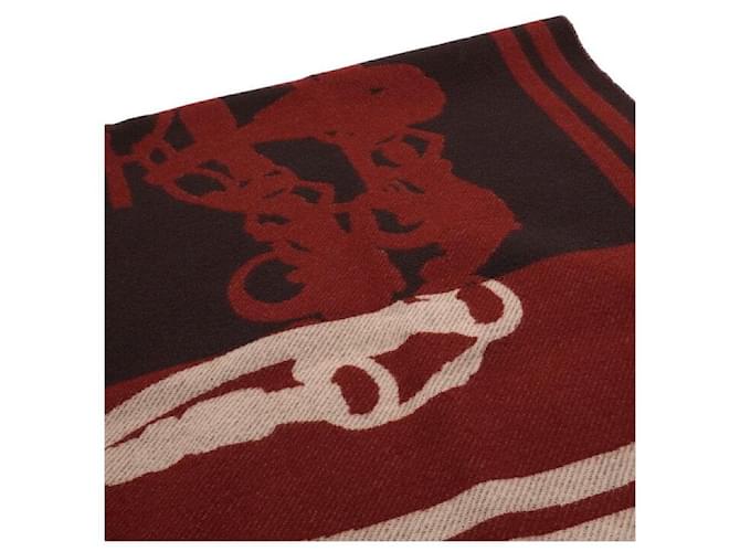 Hermès Decke Brides de Gala Blanket Wool Blanket Rot - Ansicht 5