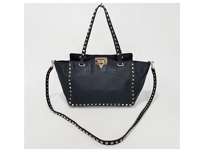 Valentino Borsa a Tracolla Rockstud Tote Nero - vista 2