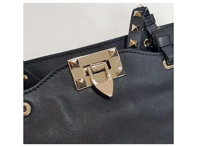 Valentino Borsa a Tracolla Rockstud Tote Nero - vista 3