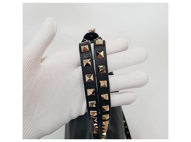 Valentino Borsa a Tracolla Rockstud Tote Nero - vista 6
