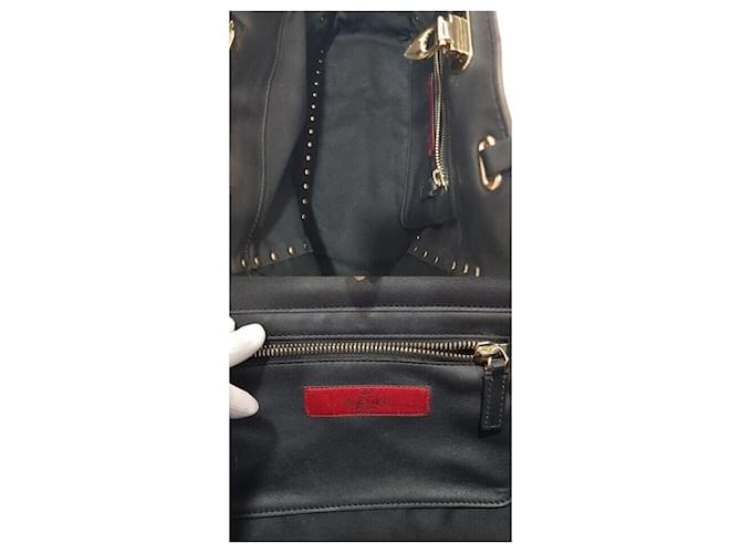 Valentino Borsa a Tracolla Rockstud Tote Nero - vista 9