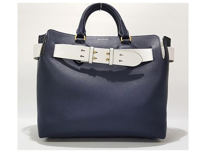 Burberry Große Leder-Gürteltasche Blau - Ansicht 2