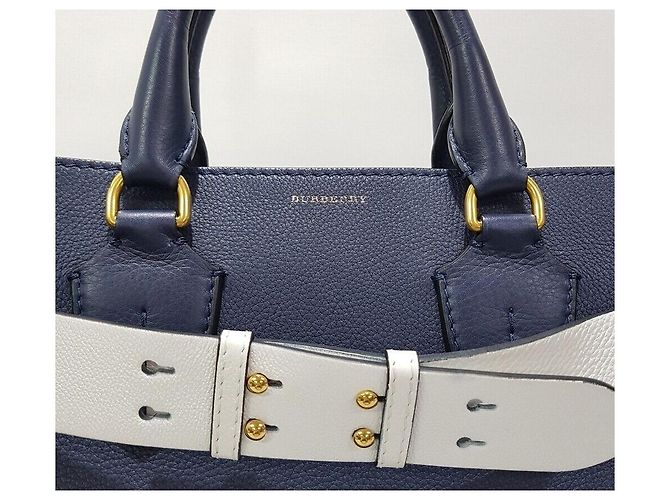 Burberry Große Leder-Gürteltasche Blau - Ansicht 3