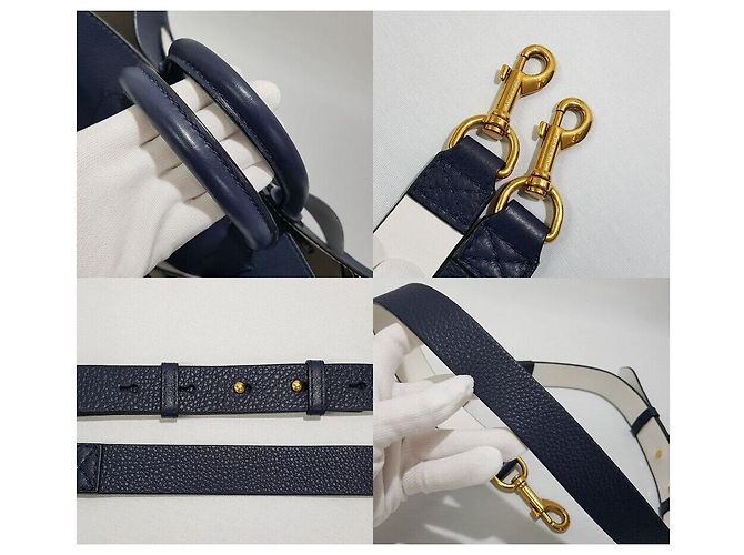 Burberry Große Leder-Gürteltasche Blau - Ansicht 5