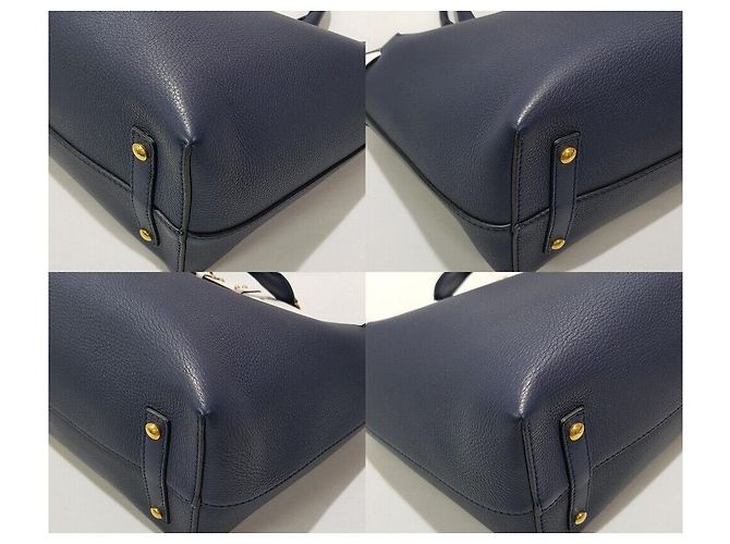 Burberry Große Leder-Gürteltasche Blau - Ansicht 8