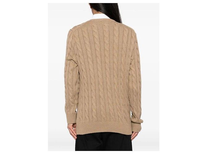 Ralph Lauren Zopfstrick mit Pony-Logo-Stickerei Braun - Ansicht 5