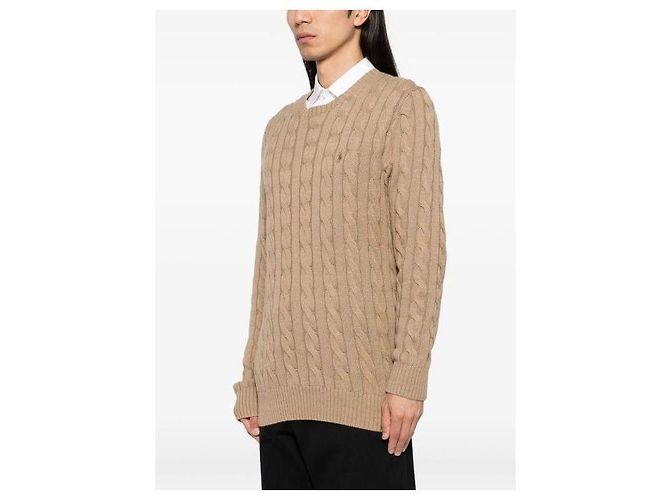 Ralph Lauren Zopfstrick mit Pony-Logo-Stickerei Braun - Ansicht 7