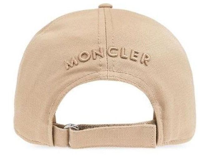 Moncler Cappellino da baseball in gabardine di cotone Marrone - vista 6