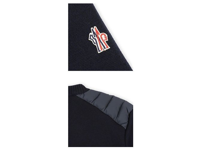 Moncler Grenoble Girocollo Knit für Herren (Navy) - Ansicht 4