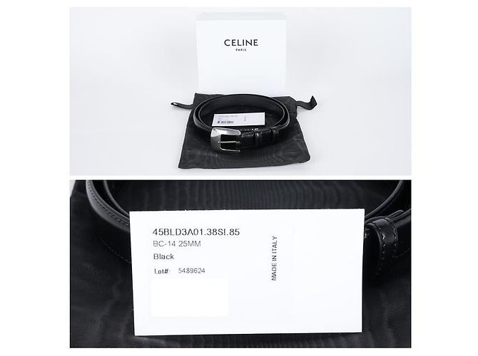 Céline Ledergürtel Schwarz - Ansicht 6