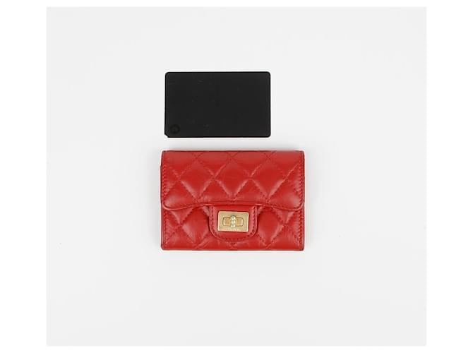 Chanel Kartenetui mit Klappe Rot - Ansicht 10