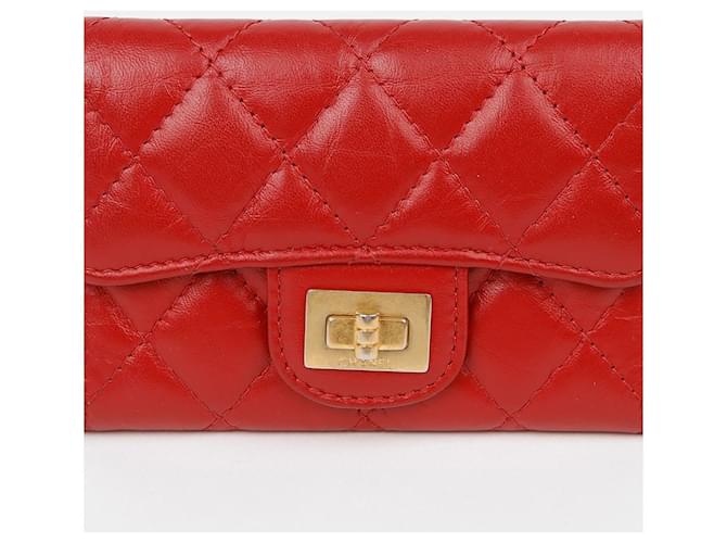 Chanel Kartenetui mit Klappe Rot - Ansicht 2