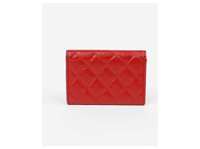 Chanel Kartenetui mit Klappe Rot - Ansicht 3