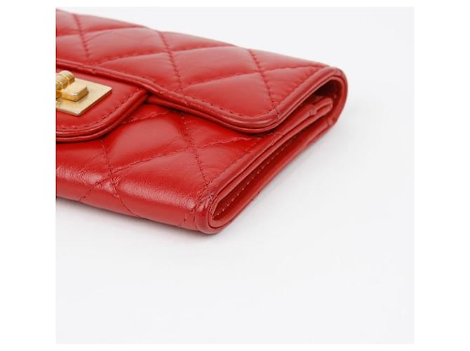Chanel Kartenetui mit Klappe Rot - Ansicht 6