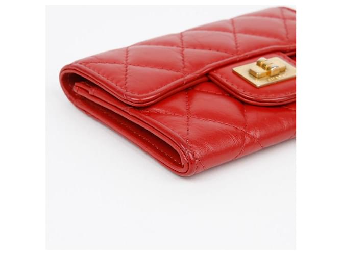 Chanel Kartenetui mit Klappe Rot - Ansicht 7