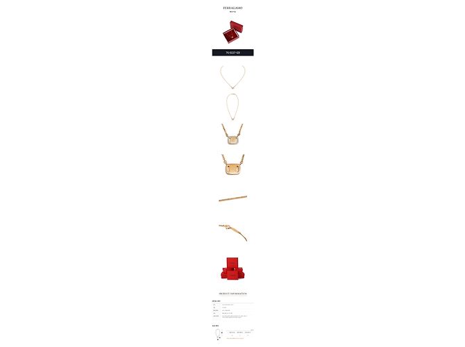 Salvatore Ferragamo Collana con pendente GOLD D'oro - vista 2