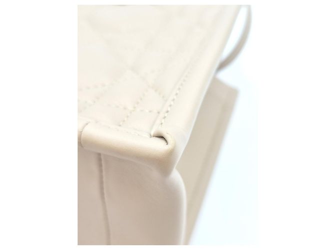 Dior Borsa Book Tote Small Cannage Powder Beige Marrone - vista 12