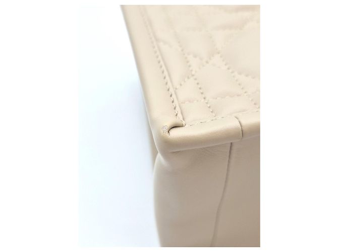 Dior Borsa Book Tote Small Cannage Powder Beige Marrone - vista 14