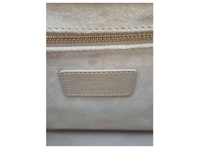 Dior Borsa Book Tote Small Cannage Powder Beige Marrone - vista 18