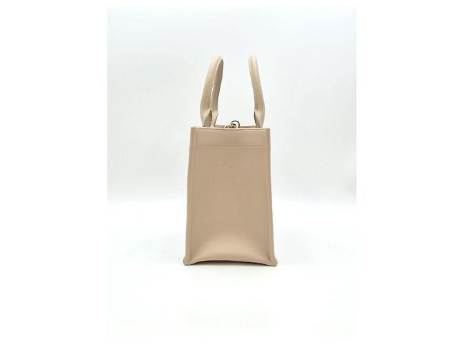Dior Borsa Book Tote Small Cannage Powder Beige Marrone - vista 9