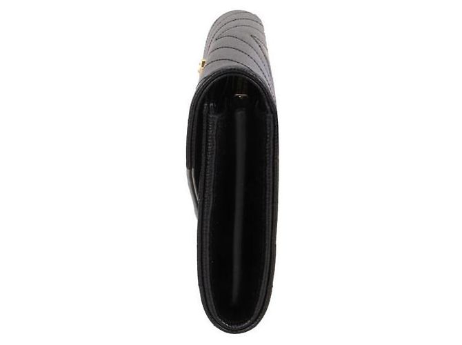 Saint Laurent Cartera larga con solapa Monogram Negro - vista 3