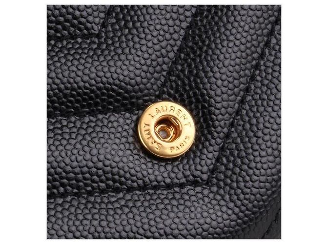 Saint Laurent Cartera larga con solapa Monogram Negro - vista 8