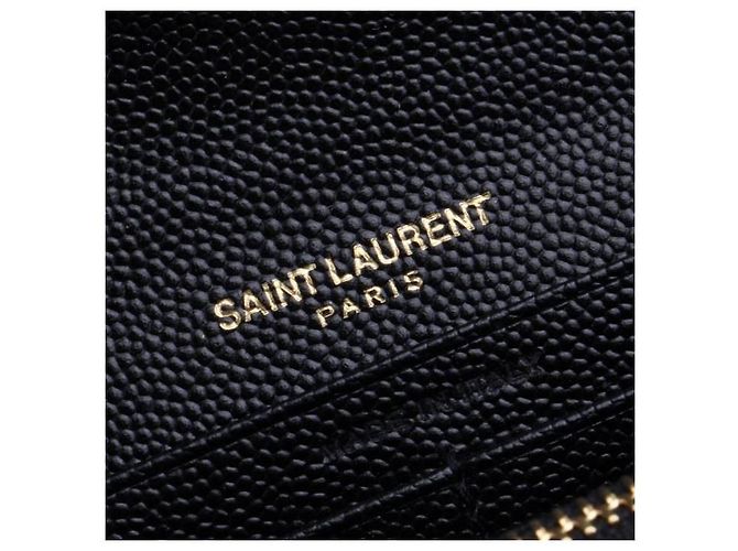 Saint Laurent Cartera larga con solapa Monogram Negro - vista 9
