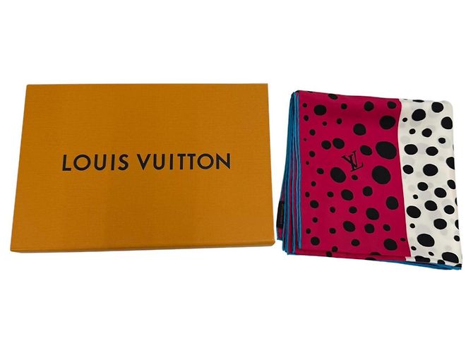 Sciarpa in seta multicolore Louis Vuitton x Yayoi Kusama - vista 2