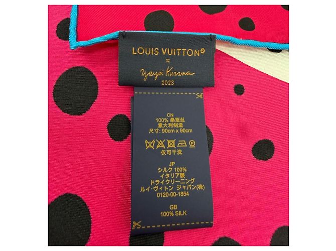Sciarpa in seta multicolore Louis Vuitton x Yayoi Kusama - vista 9