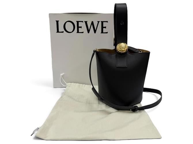 Borsa a secchiello Mini Pebble Loewe Nero - vista 2