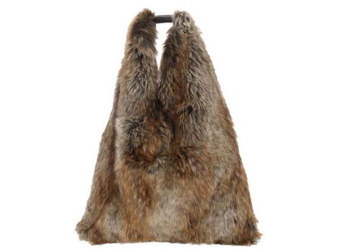 Maison Martin Margiela Borsa Tote Classica Giapponese Marrone - vista 5