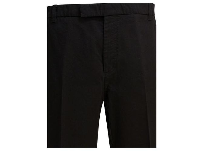Thom Browne Pantaloni Chino Utility in Twill di Cotone Nero - vista 5