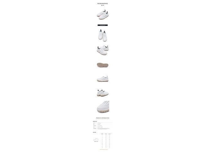 Thom Browne Fray Canvas Cable Knit Sole Field Sneaker Silber - Ansicht 2