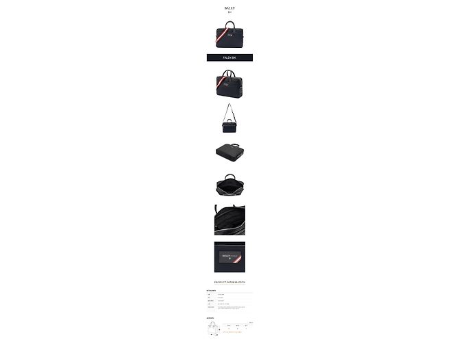 Bally Borsa da lavoro in nylon Nero - vista 2