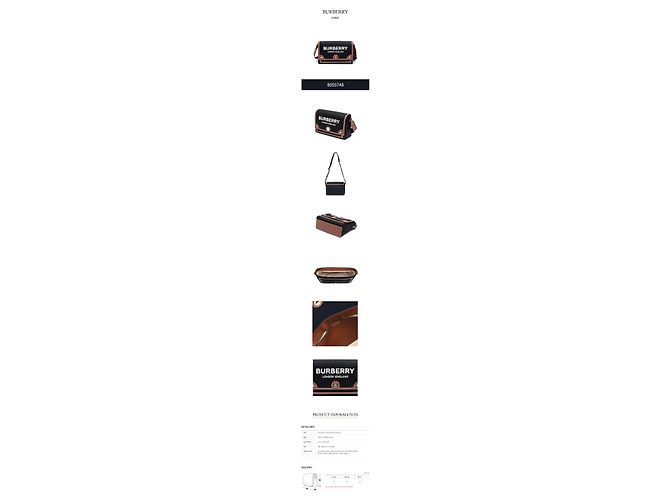 Burberry Borsa per notebook in tela e pelle Multicolore - vista 2