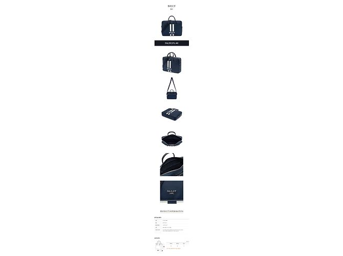 Bally Borsa business in nylon Nero - vista 2