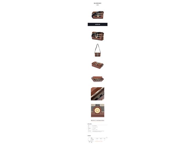 Burberry Borsa Note in pelle a quadri esagerati Multicolore - vista 2