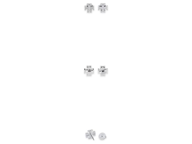 Tory Burch Orecchini a lobo Kira da donna (Silver) Argento - vista 3