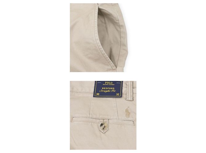 Ralph Lauren Gerade Hose für Herren mit besticktem Logo Braun - Ansicht 4