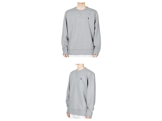 Ralph Lauren Herren Sweatshirt aus Baumwolle mit Pony-Logo Silber - Ansicht 2