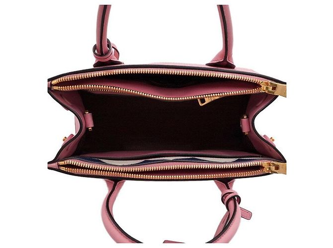 Prada Borsa Tote Paradigma in Saffiano Rosa con Logo Dorato - vista 5
