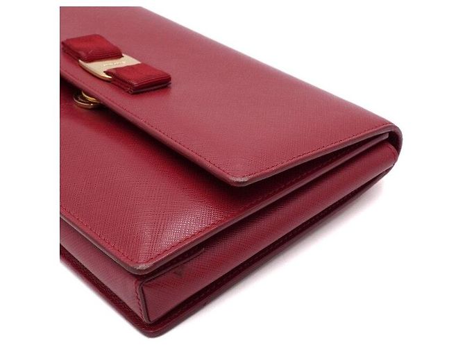 Salvatore Ferragamo Borsa a tracolla GINNY Rosso - vista 10