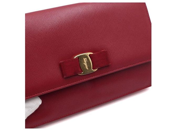 Salvatore Ferragamo Borsa a tracolla GINNY Rosso - vista 12