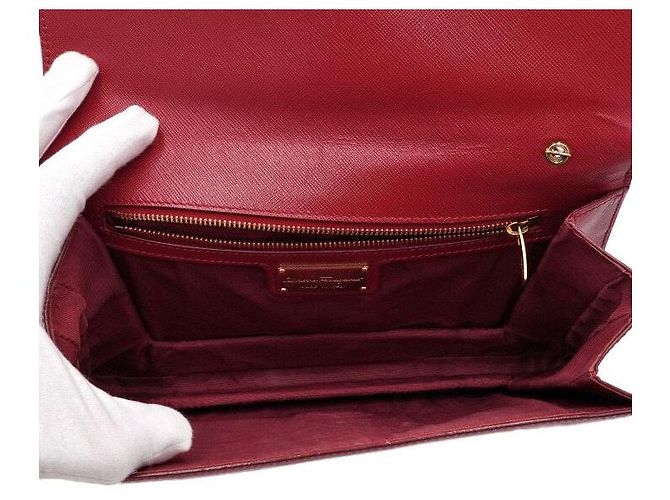 Salvatore Ferragamo Borsa a tracolla GINNY Rosso - vista 5