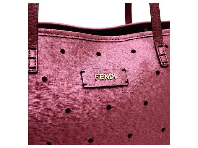 Fendi Borsa a Tracolla Shopper Performance Pink Metallic - vista 11