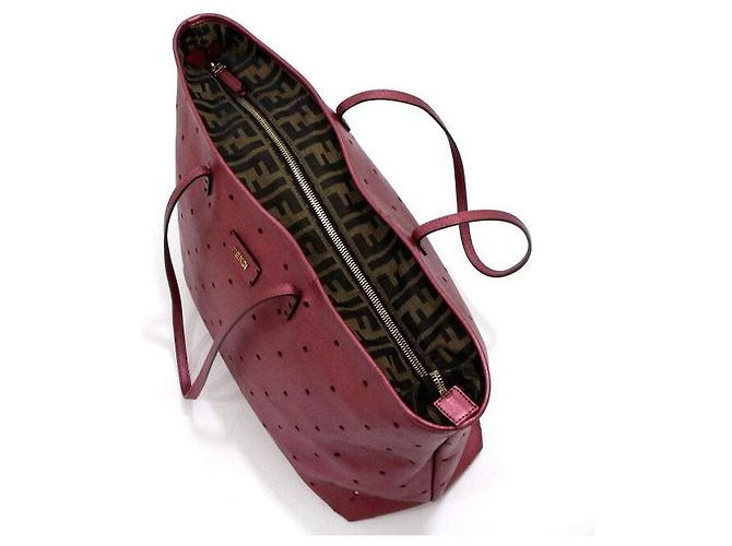 Fendi Borsa a Tracolla Shopper Performance Pink Metallic - vista 13
